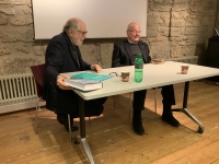 Le professeur R. Jaun (à g.) et le cdt C Häsler